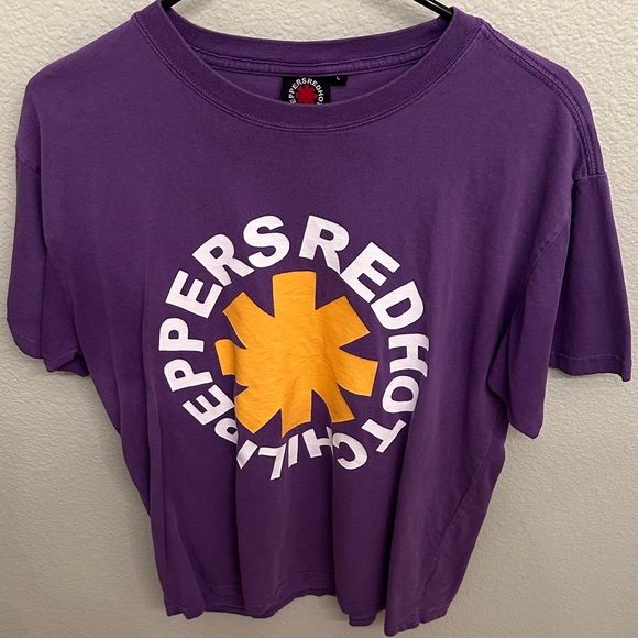 Purple Graphic Band Tee - Picture 1 of 3
